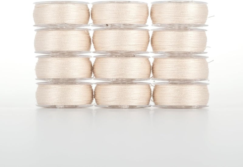 YLI Threads YLI Cotton Quilting Thread – 50 wt Egyptian Cotton for Piecing & Quilting - Low-lint & Strong - Class 15 Prewound Bobbins - Sandman - Image 2